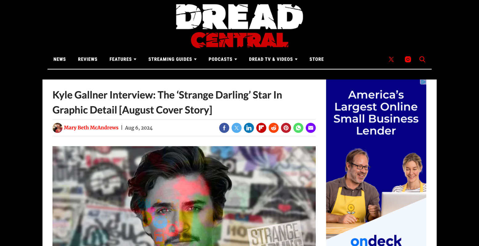 Dread Central Website