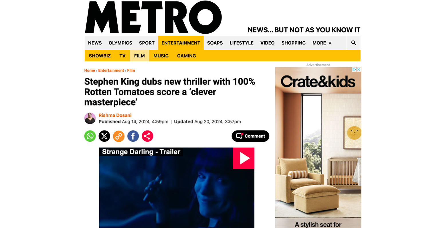 Metro UK Website